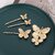 Elegant 3D Metal Butterfly Hair Clips for Women - French Style Hair Accessories for Braids & Updos (Large Gold Butterfly One)