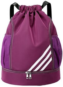 Large Capacity Drawstring Backpack, Versatile Sports & Beach Tote with Drawstring Closure for Gym, Swim, Travel (Yellow)