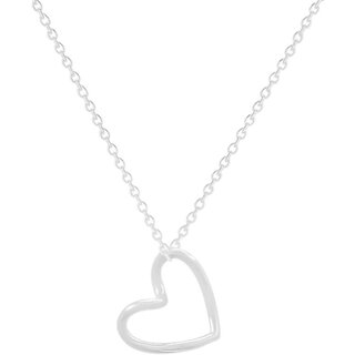 18K Gold Stainless Steel Necklace Chic Heart Design, Tarnish-Free Statement Piece (X445 Gold Titanium Steel)
