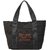 Stylish Large Canvas Tote Bag - Spacious Printed Shopper with Long Handles for Women, Perfect as a Beach, Shopping, or Mom Bag (Black Tea Brown)
