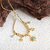 Vintage Boho Tassel Necklace and Bracelet Set for Women, Stainless Steel, Fade-Resistant, Ethnic Retro Style (E075-Gold Bracelet-17+5cm)