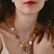 Trendy Retro Beach Shell & Lobster Pendant Necklace and Bracelet Set, 18K Gold Plated Stainless Steel for Women (NXN011)
