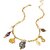 Trendy Retro Beach Shell & Lobster Pendant Necklace and Bracelet Set, 18K Gold Plated Stainless Steel for Women (NXN011)