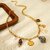 Trendy Retro Beach Shell & Lobster Pendant Necklace and Bracelet Set, 18K Gold Plated Stainless Steel for Women (NXN011)