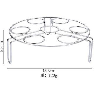 Buy Stainless Steel Egg Steamer Rack - Stackable Double-Layer Tripod ...