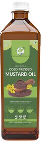 Odon Natural Cold Pressed Mustard Oil 1L - Pure, Chemical-Free, Antioxidant-Rich Cooking Oil