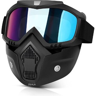 Anti-Scratch UV Windproof Goggles  Detachable Eyewear for Cycling, Racing, and Outdoor Sports