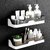 Pack of 1 Self-Adhesive Plastic Bathroom Rack, Bathroom Shelf Organizer, Wall Mounted Shelf, Bathroom Hardware and Acce