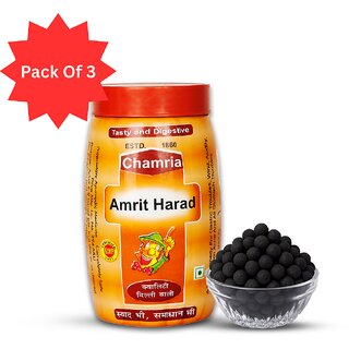 Chamria Amrit Harad  Constipation Relief  Digestive Care Tablets  With Amla  Harad for Acidity  100g (Pack of 3)