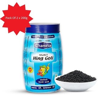 Chamria Hing Goli  Digestive Candy with Asafoetida  Natural Remedy for Acidity  Constipation Relief  200g(Pack of 2)