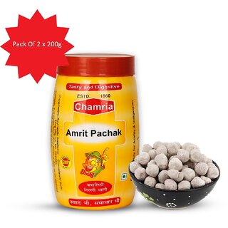 Chamria Amrit Pachak  Digestive Candy with Natural Herbs Constipation  Acidity Relief Mouth Freshener 200g(Pack of 2)