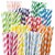 BIYANKA 3 Layer Coloured Paper Straws 8 mm - Pack of 50 pcs