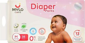 Mylo Baby Diaper Pants, Medium Size, Leak-Proof and Rash-Free