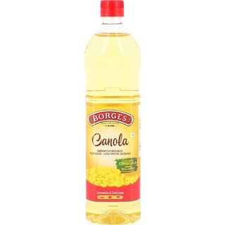 Canola Oil - 1L Bottle, Non-GMO Omega 3 Cooking Oil