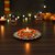 Tiny Shiny Decorative Home Decoration Flower Diya  Metal Diya for Puja Room  Home Dcor,Orange