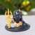 Tiny Shiny Medium  Adiyogi Shiva Statue for Car Dashboard Home Decor Pooja Room Office