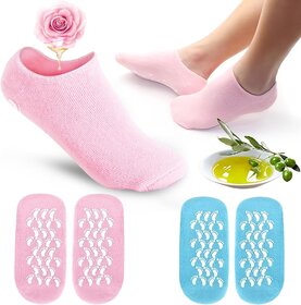 Moisturizing Socks Spa Quality Gel, Repair Dry Cracked Skins For Foot Gloves,Pain Relief Socks Women,Leg Crack Socks,Eli
