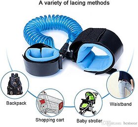 Anti Loss Wristband, Child Safety Belt With Lock, Child Safety Wristband|Multicolor,1 Count