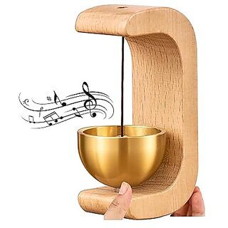 Shopkeepers Bell for Door Opening, Wood Doorbell Wind Chime for Refrigerator, Room, Porch, Garden, Backyard, Restaurant, Home Garden Windchime Housewarming Gift (Light)