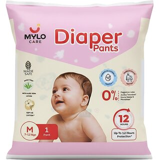 Mylo Diaper Pants Size-M Combo Pack Of 3 - Soft, Comfortable, and Safe for Babies