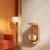Shopkeepers Bell for Door Opening, Wood Doorbell Wind Chime for Refrigerator, Room, Porch, Garden, Backyard, Restaurant, Home Garden Windchime Housewarming Gift (Light)