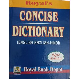 Royal's Concise Dictionary (English - English - Hindi) - Bilingual - Bestselling Dictionary Of All Time