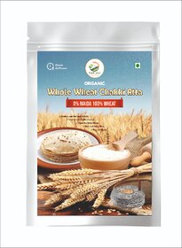 Simply Jaivik Premium Whole Wheat Chakki Atta  100 Organic, Chemical-Free  Naturally Rich in Fiber (5kg)