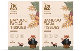 IMECO Bamboo Pocket Tissue  Ultra-Soft Travel Friendly Facial Wipe  10 Pulls Per Pack  Pack of 2