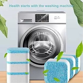(Pack of 10) Washing Machine Deep Cleaner Effervescent for Front and Top Load Machine Dishwash Bar (36 x 4.17 g)