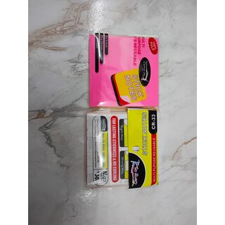Sticky Notes 3x3, 6 Color Bright Colorful Sticky Pads, 100 Sheets/Pad, Self-Sticky - Multicolours - Pack of 2