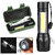 (Pack of 10) Metal High quality LED Flashlight ,Super Bright ,Waterproof 3 Light Modes 122 6 hrs Torch Emergency Light(Black)