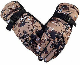 Printed Winter Men Gloves (Assorted Colors)