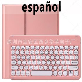 iPad Pro 11 Keyboard Case with Bluetooth Mouse | Multi-Language Layout (ES/KR/TH) Protective Folio (Russian/Beige Combo w/ Dual-Mode Mouse, 2022/2021/2020/2018 iPad Pro 11 inch)