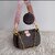 Stylish Mahjong Pattern Tote Bag | 3-in-1 Convertible Crossbody with Chain Strap & Shoulder Bag (Monogram with Brown, 23-12-5cm)