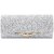 Sparkle & Shine: Metallic Crinkle Clutch for Evening Parties & Formal Events (Silver)