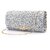 Sparkle & Shine: Metallic Crinkle Clutch for Evening Parties & Formal Events (Silver)