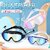 Premium Anti-Fog Swimming Goggles with Wide Lens, Adjustable Seal & HD Clarity (Pink Transparent Lens + Glasses Case)