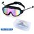 Premium Anti-Fog Swimming Goggles with Wide Lens, Adjustable Seal & HD Clarity (Pink Transparent Lens + Glasses Case)