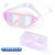 Premium Anti-Fog Swimming Goggles with Wide Lens, Adjustable Seal & HD Clarity (Pink Transparent Lens + Glasses Case)