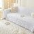 French Cream Aesthetic Sofa Throw Cover | Full Coverage Slip-Resistant Stretch Sofa Protector (Breathable Thick-Cream Beige, 180x300cm (Three-Seater Sofa)