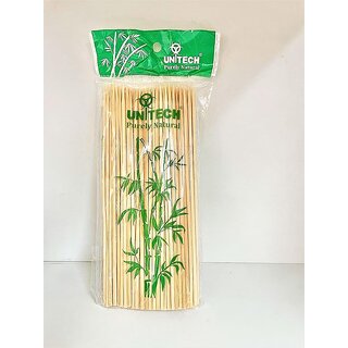 (703 Pcs)3 Pack Well Pack Wooden 6 Inch Long Bamboo Skewers  Barbeque Grill Stick for Oven Microwave and Pan