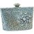 Sparkling Crystal Evening Bag for Women, Elegant Rhinestone Clutch with Chain for Parties & Galas (Silver)