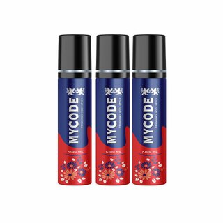 Forever Bliss mycode Kiss me Long Lasting Freshness Deodorant Perfume Body Spray For Men and women ( 60ml3)