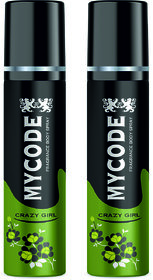 Forever Bliss mycode Crazy Girl Long Lasting Freshness Deodorant Perfume Body Spray For Men and women ( 75ml2)