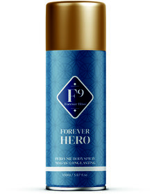 F9 Forever Hero Long Lasting Freshness Deodorant Perfume Body Spray For Men and women 150ml