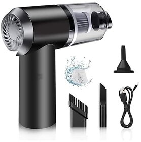 Car Vacuum Cleaner 3 in 1 with 3 AttachmentsBlower | Cordless Handheld Vacuum Cleaner for WetDry Cleaning for Home/Office/Car/Keyboard/Travel/Sofa/Office(1 Pack.)