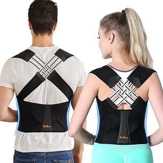 X-Cross Posture Corrector Belt Universal Size ShoulderBack Support Belt | Back Straightener Brace For SpineBody Posture Correction | Clavicle Support For Unisex | Universal Size