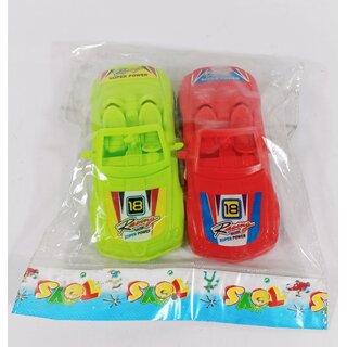 Frictionless Pull Car Kids Toys Set of 2