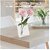 2 Pcs Photo Frame Shaped Clear Acrylic Flower Vase 5.9 x 7.8 x 2.3 in Rectangular Table Vase Modern Home Decor Vases for Floral Arrangement Hydroponics Plants Office Decoration