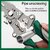 All in 1 Multifunction Stainless Steel Wire Stripper/Wire Crimping Tool Wire Cutter Wire Crimper Cable Stripper Wiring Tools and Multi-Function Hand Tool (Green wire)